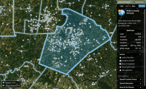 Raleigh and adjacent boundaries with schools